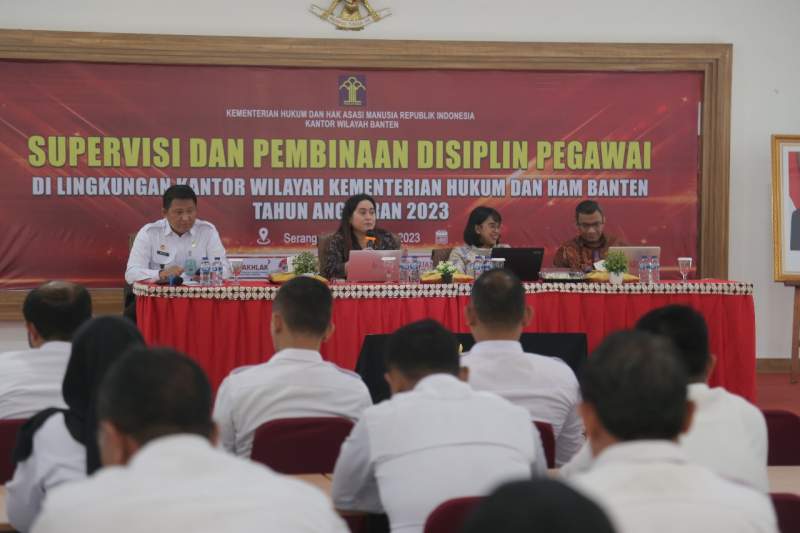 Kemenkumham Banten Gelar Supervisi Dan Pembinaan Disiplin Pegawai