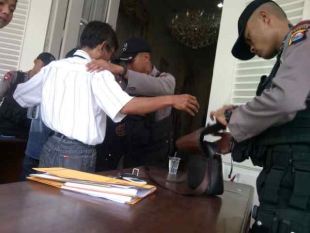 Pengamanan Rapat Pleno Rekapitulasi Tiga Lapis