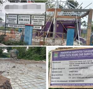 DTRB Diminta Evaluasi Menyeluruh Proyek Penataan Fasos Fasum di Cikuya