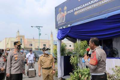 Jelang Lebaran, Pemkot dan Polres Metro Tangerang Kota Tinjau Pos Pengamanan