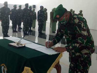 Sah, Kodim 0602/Serang Resmi Diganti