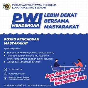Launching Program &#039;PWI Mendengar&#039;, PWI Tangsel Buka Posko Aduan PPDB