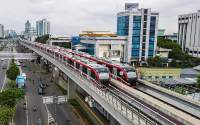 Ilustrasi LRT Jabodebek.