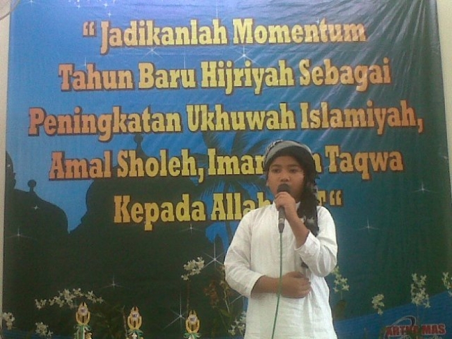 Ustadz Cilik Elzandi Meriahkan Tahun Baru Islam 1436 H