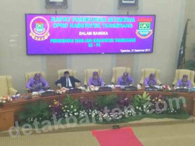 Mad Romli Pimpin Rapat Paripurna Istimewa HUT Kabupaten Tangerang