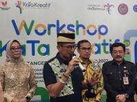 Menparekraf, Sandiaga Uno bersama Wakil Walikota Tangsel, Pilar Saga Ichsan