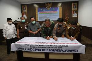 Ciptakan Kamtibmas Kondusif, Pemkot Serang Bersama Tokoh Masyarakat Deklarsi Tolak Anarkisme