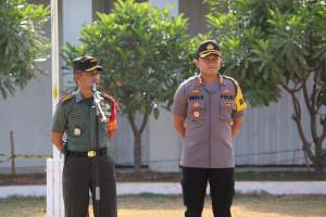 Kapolda Banten dan Danrem 064/MY Gelar Apel Pam VVIP Kunker Wapres RI