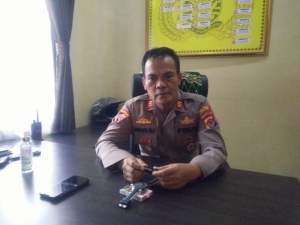 Kapolsek Cikesal AKP Agus Buchori didampingi Kanit Reskrim Polsek Cikesal Bribka Iwan Rahmatulloh dikantornya, Jum"at, 10/07/2020.