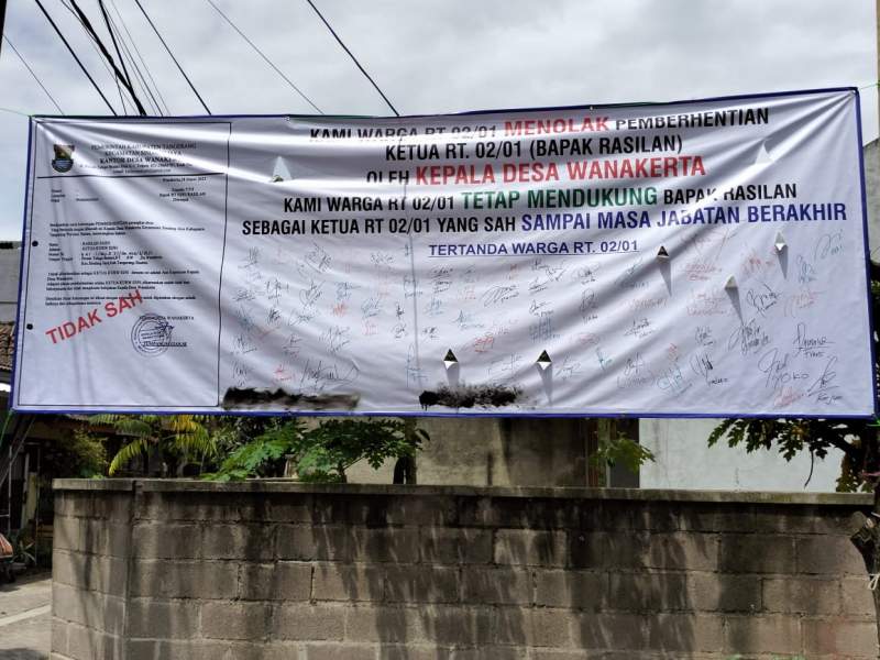 Tak Terima RT dan RW Dipecat, Warga Telaga Bestari Segera Layangkan Surat ke Pemdes