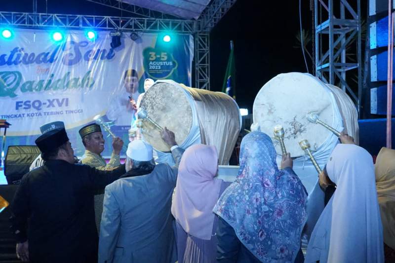 Pembukaan FSQ ke-16 Kota Tebing Tinggi tahun 2023.