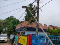 Dishub Realisasikan Usulan Penerangan Jalan dari Aktivis Desa Bunar