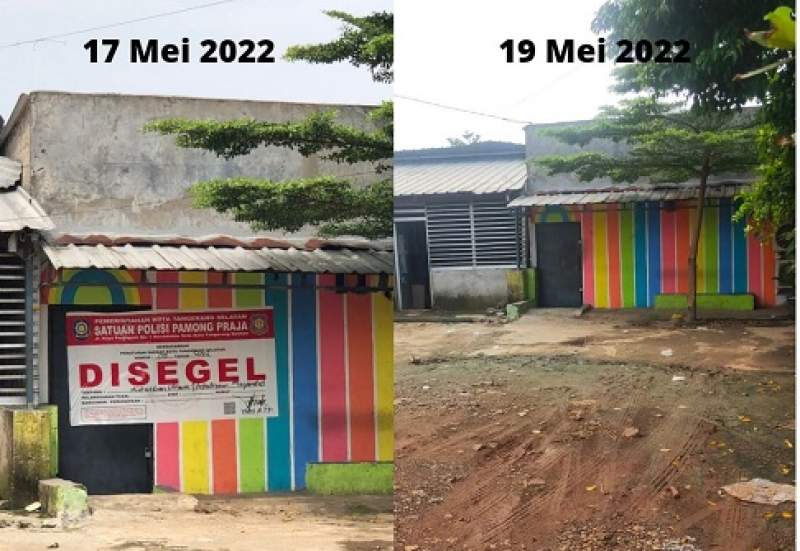 Lokasi Warem di Ruko Roxy Ciputat yang Segelnya Hilang