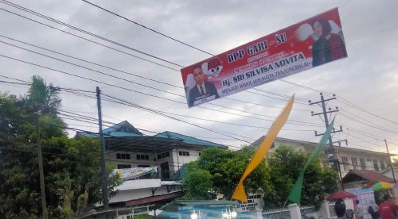 Spanduk Bertebaran di Kota Tanjungbalai Dukung Vita jadi Wakil Walikota