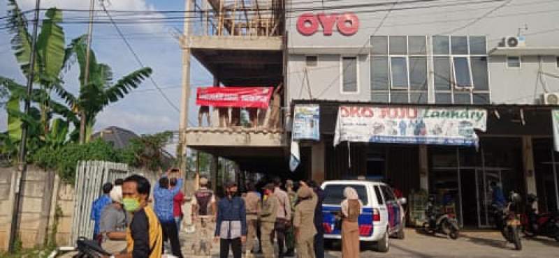 Satpol PP Kab Tangerang Segel Bangunan Tak Kantongi Ijin