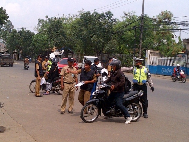Samsat Ciledug Berhasil Razia 31 Kendaraan