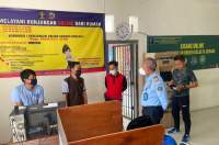 Kakanwil Kemenkumham Banten Tejo Herwanto melaksanakan monitoring ke Lapas Kelas IIA Cilegon, Minggu (8/5/2022).