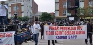 Dinilai Tak Komitmen, Kampus UPJ Bintaro di Sawah Baru di Demo Warga