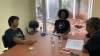 Tim Litbang PWI Tangsel saat rapat di kantor sekretariat PWI Tangsel.