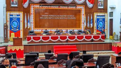 DPRD Babel Gelar Rapat Paripurna Penyampaian Perubahan Alat Kelengkapan Dewan