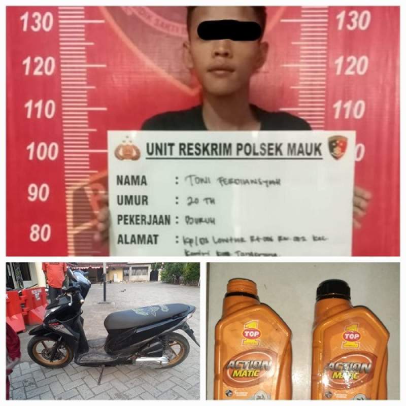Pelaku Pembobolan Bengkel di Kemeri Dibekuk Polisi