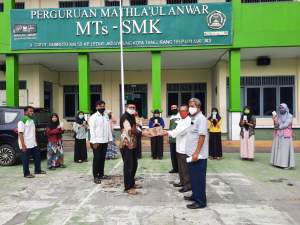 Silaturahmi Idul Fitri, Ketum GEMA-MA Salurkan Bantuan Kementrian BUMN.