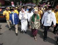 Diawali Deklarasi dan Doa Bersama, Tatu-Pandji Mendaftarkan Diri ke KPU Kabupaten Serang