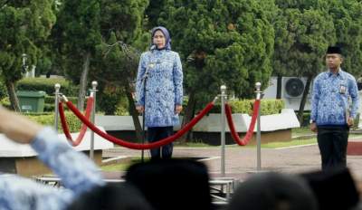 Pimpin Upacara Hari Kesadaran Nasional, Ini Pesan Bupati Serang.&nbsp;