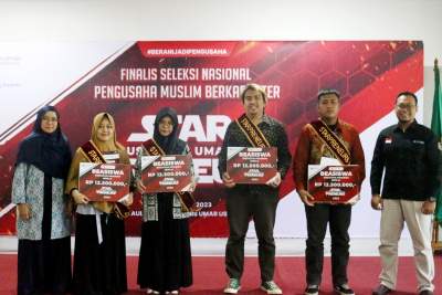 Para peserta kegiatan Starpreneurs, dalam tahap final di Gedung Khadijah Learning Center, Tangerang Selatan, Minggu (25/6/2023).