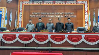 DPRD Babel Gelar Rapat Paripurna LKPJ Gubernur Tahun 2021