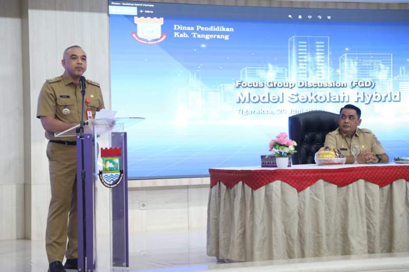 Bupati Tangerang Buka FGD Pembahasan Sekolah Hybrid