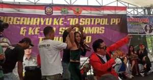 Artis Pantura Lina Geboy, Meriahkan HUT Satpol PP Kabupaten Tangerang Ke 58