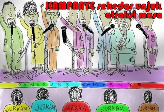 Kampanye Sekadar Unjuk Atraksi Massa