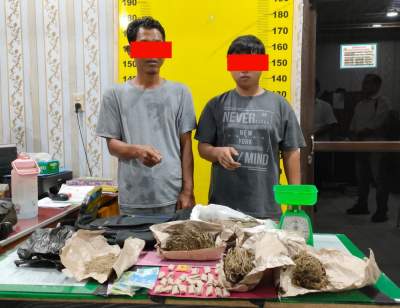 Pengedar Narkotika Jenis Ganja di Jalan Arwana Kel Sidomukti Diamankan Sat Narkoba Polres Asahan