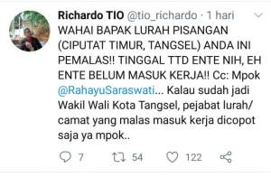 Dilaporkan ke Balon Wakil Walikota Oleh Warga Lantaran Pemalas, Lurah Pisangan Berang