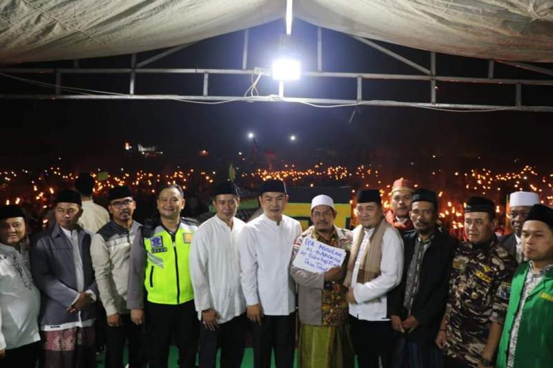 Sambut 1 Muharam, Ribuan Warga Balaraja Gelar Pawai Obor