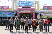 Tiga Pilar Sosialisasikan Pencegahan Covid 19 di Pasar Sentiong